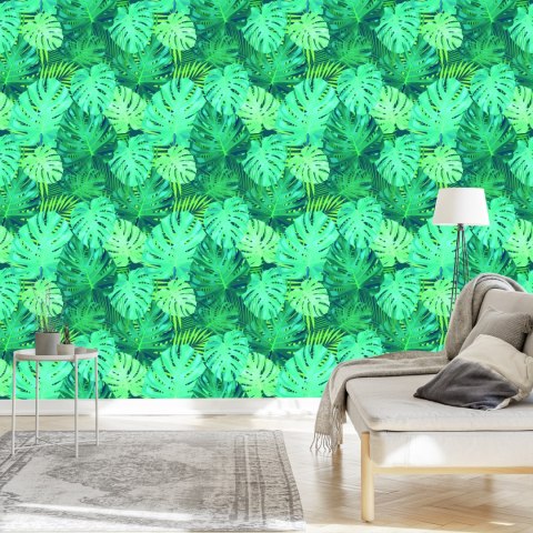 Tapeta Egzotyczne Liście Monstery