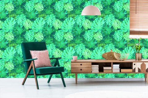 Tapeta Egzotyczne Liście Monstery