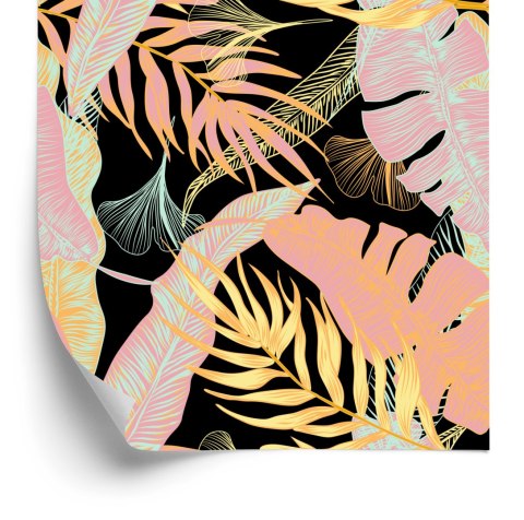 Tapeta Kolorowe Egzotyczne Liście