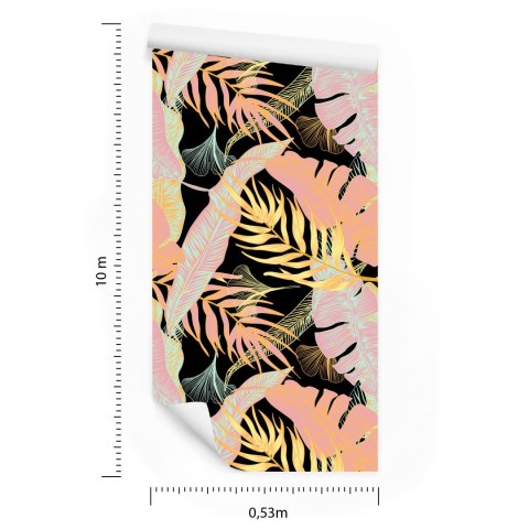 Tapeta Kolorowe Egzotyczne Liście