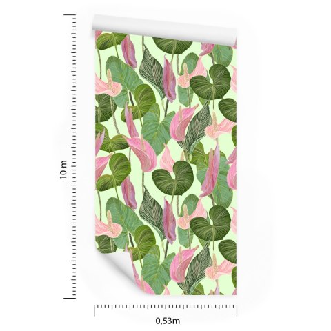 Tapeta Kolorowe Liście I Kwiaty