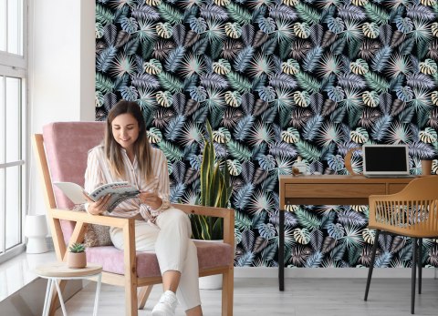 Tapeta Tropikalne Palmowe Liście