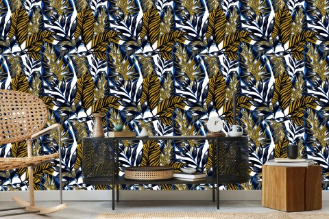 Tapeta Wielobarwne Liście