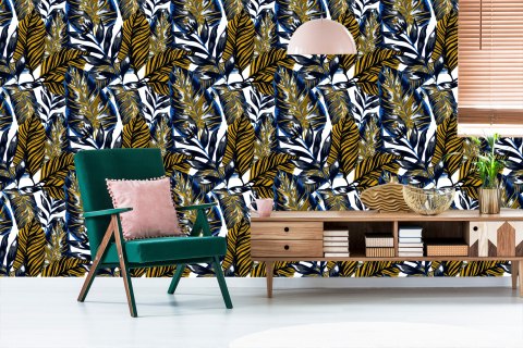 Tapeta Wielobarwne Liście