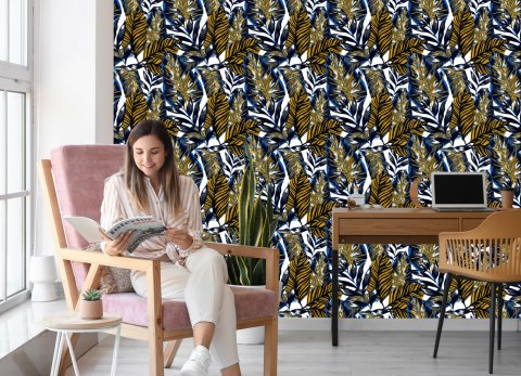 Tapeta Wielobarwne Liście