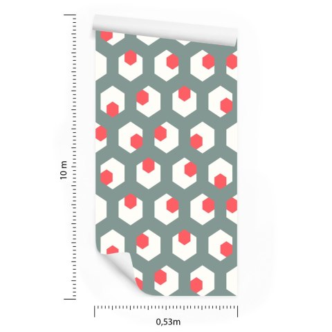 Tapeta Figury Geometryczne W Stylu Retro