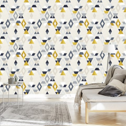 Tapeta Geometryczne Wzory Styl Retro