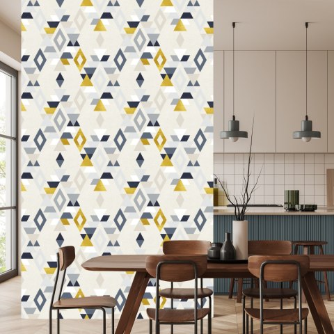 Tapeta Geometryczne Wzory Styl Retro