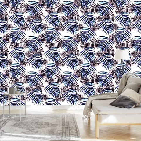 Tapeta Kolorowe Liście Palmowe