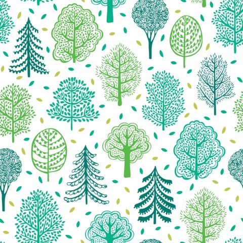 Tapeta Natura, Zieleń, Drzewa, Las Pokój Dziecięcy