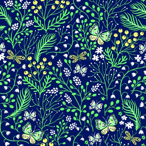 Tapeta Wiosenne Polne Rośliny Z Liśćmi