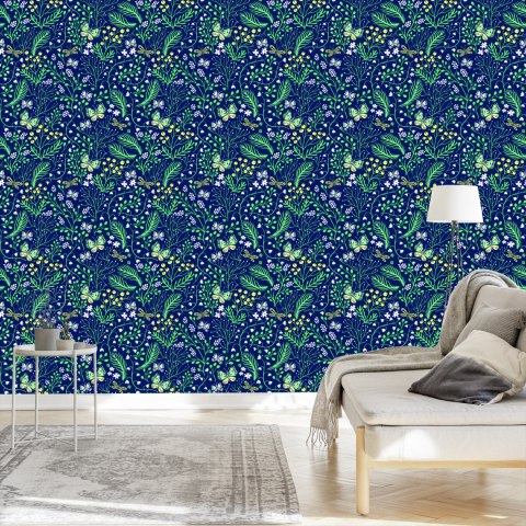 Tapeta Wiosenne Polne Rośliny Z Liśćmi