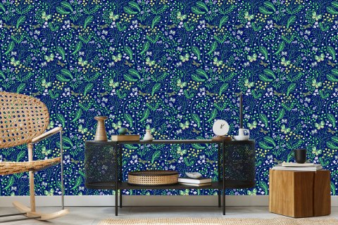 Tapeta Wiosenne Polne Rośliny Z Liśćmi