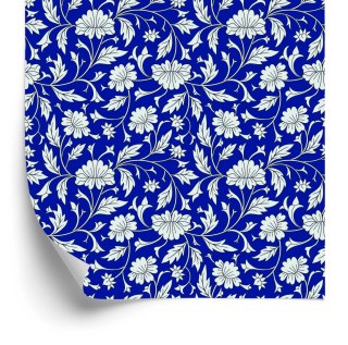 Tapeta Wyrazisty Kwiatowy Wzór W Stylu Retro