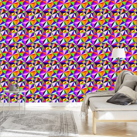 Tapeta Kolorowe Wzory Geometryczne