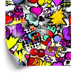 Tapeta Graffiti Z Wiśniami