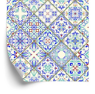 Tapeta Kolorowa Mozaika, Wzory, Do Jadalni