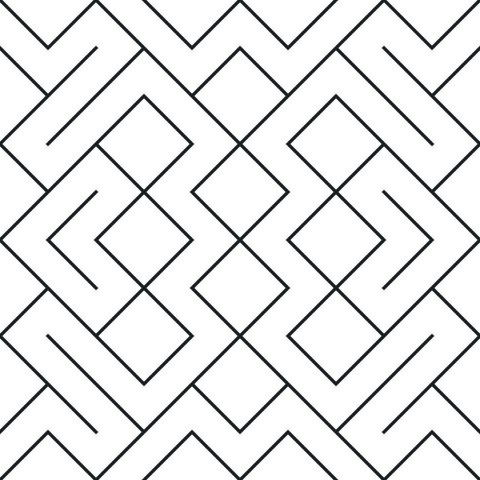 Tapeta Czarno-Biały Wzór Geometryczny