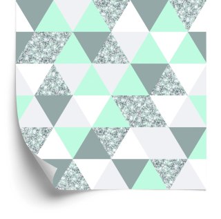 Tapeta Geometryczna-Kolorowe Trójkąty