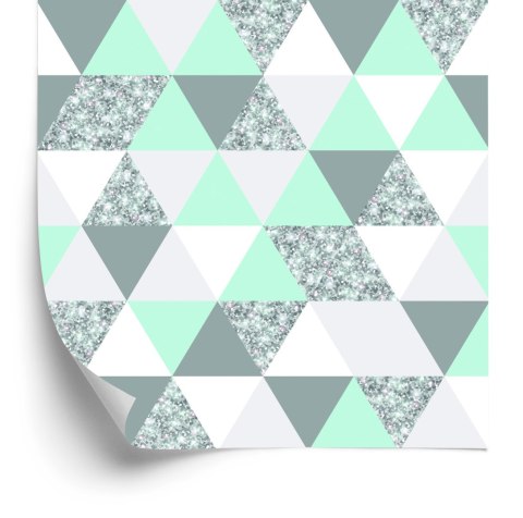 Tapeta Geometryczna-Kolorowe Trójkąty