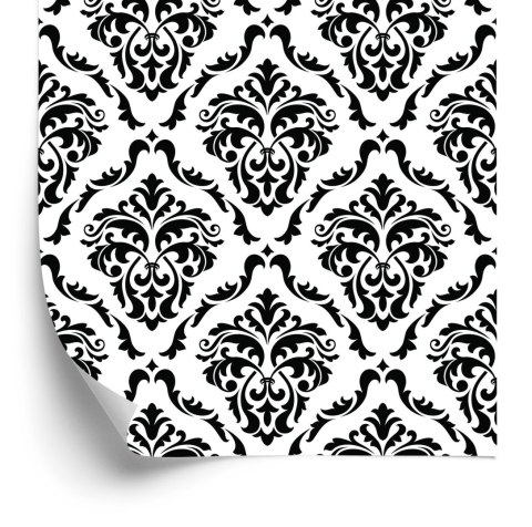 Tapeta Klasyczne Czarno-Białe Ornamenty