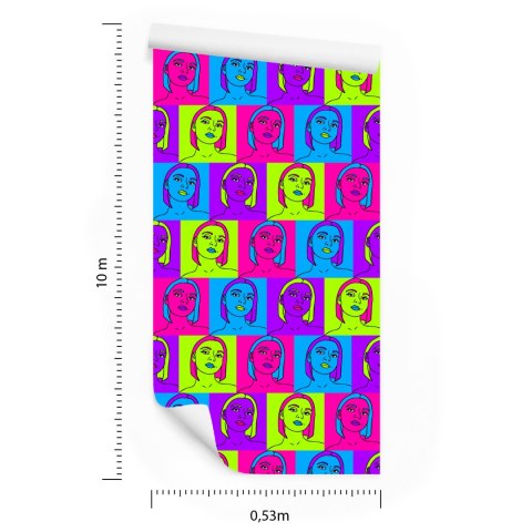 Tapeta Portrety W Stylu Pop-Art