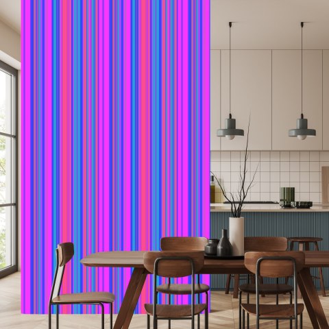 Tapeta W Nowoczesne, Kolorowe Pasy, Salon, Biuro