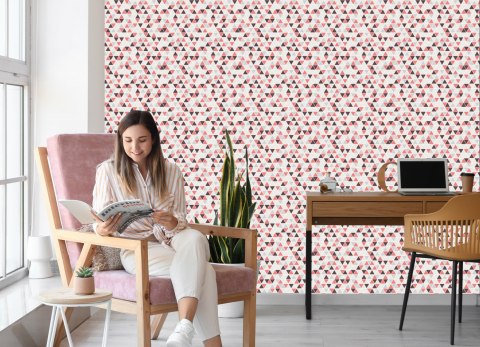 Tapeta Geometryczna - Kolorowe Trójkąty