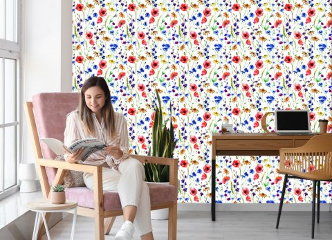 Tapeta Maki, Chabry I Rumianek