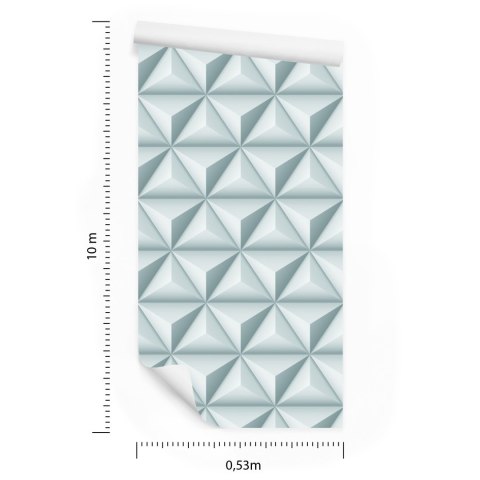 Tapeta Modernistyczne Piramidy - Efekt 3D