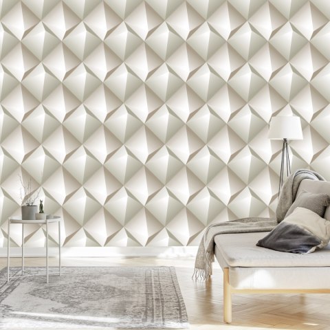 Tapeta Modernistyczny Wzór Geometryczny - Efekt 3D Tapeta Modernistyczny Wzór Geometryczny - Efekt 3D