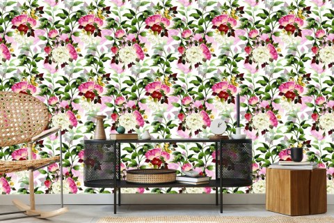 Tapeta Piękne Kolorowe Kwiaty