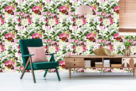 Tapeta Piękne Kolorowe Kwiaty