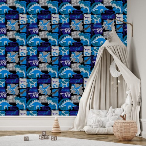 Tapeta Do Pokoju Młodzieżowego Dinozaury Zwierzęta