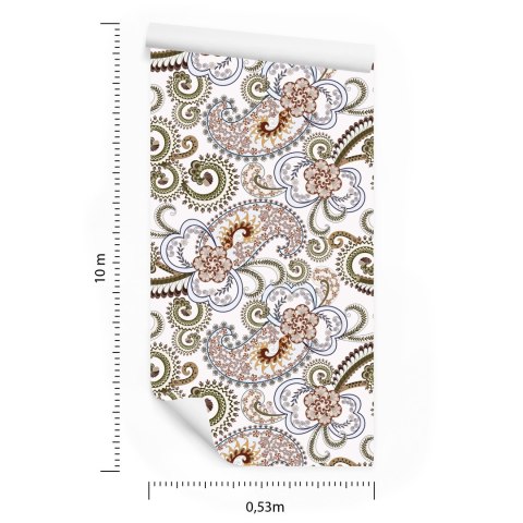 Tapeta Kolorowy Wzór Paisley