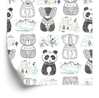 Tapeta Misie Panda Drzewa