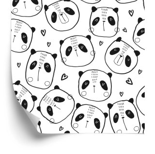 Tapeta Pandy Z Serduszkami