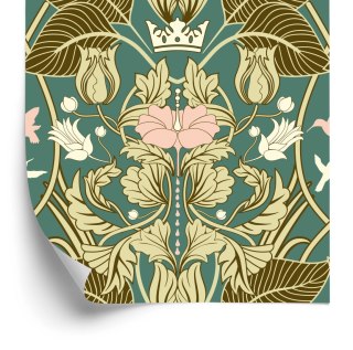 Tapeta Roślinne Ornamenty Retro