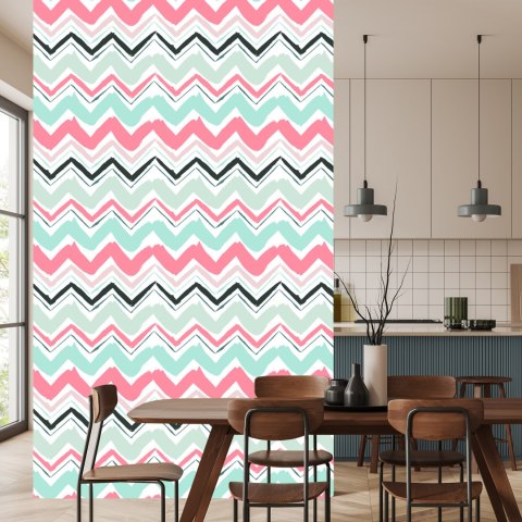 Tapeta Kolorowe Zygzaki