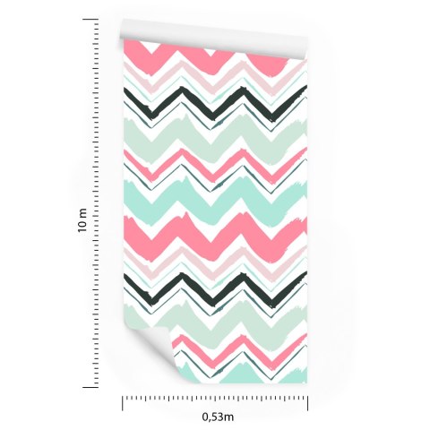 Tapeta Kolorowe Zygzaki