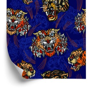 Tapeta Tygrysy W Orientalnym Stylu