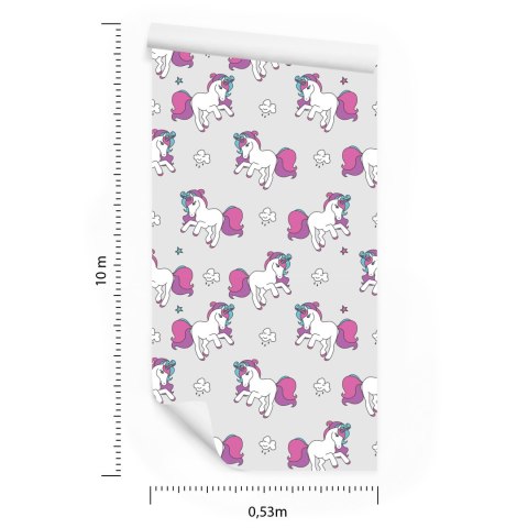 Tapeta Dla Dzieci - Latające Jednorożce