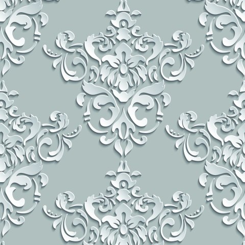 Tapeta Optyczna, Do Sypialni, Ornamenty, Efekt 3D Tapeta Optyczna, Do Sypialni, Ornamenty, Efekt 3D