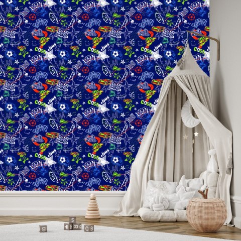 Tapeta Dla Chłopca Graffiti Samochody Piłka Nożna