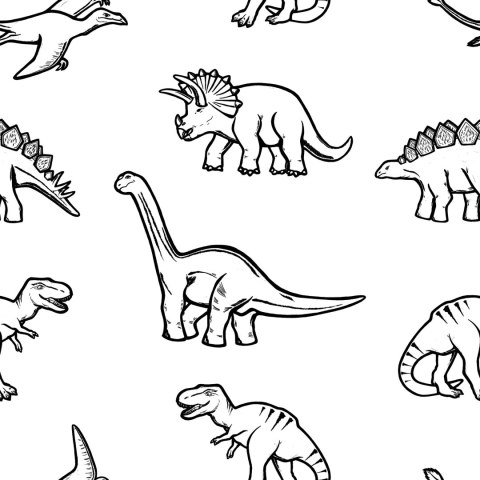 Tapeta Dla Dzieci W Dinozaury, Zwierzęta