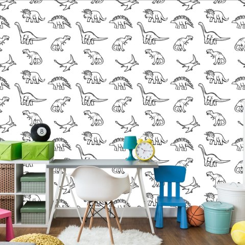 Tapeta Dla Dzieci W Dinozaury, Zwierzęta