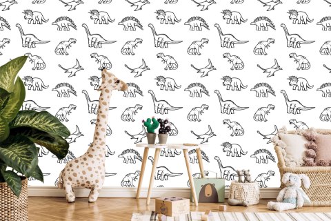 Tapeta Dla Dzieci W Dinozaury, Zwierzęta