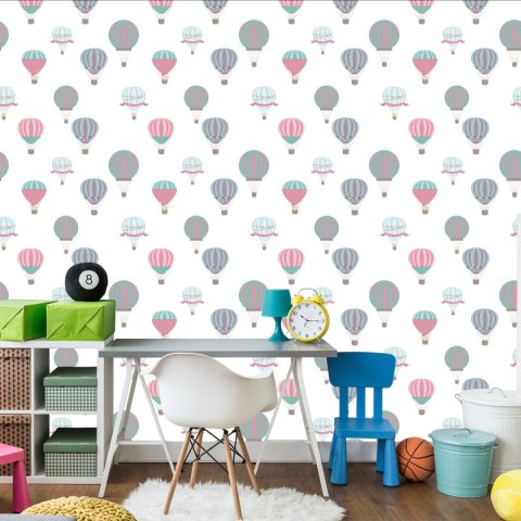 Tapeta Kolorowe Pojazdy Balony