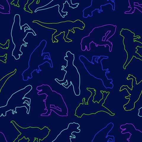 Tapeta W Kolorowe Dinozaury, Do Pokoju Dziecka