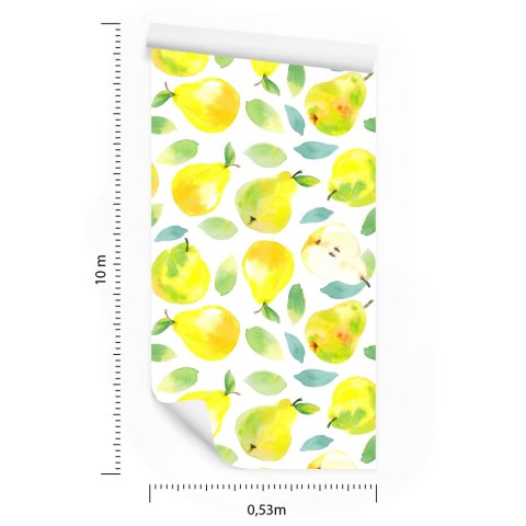 Tapeta Do Kuchni, Jadalni, Owoce, Liście
